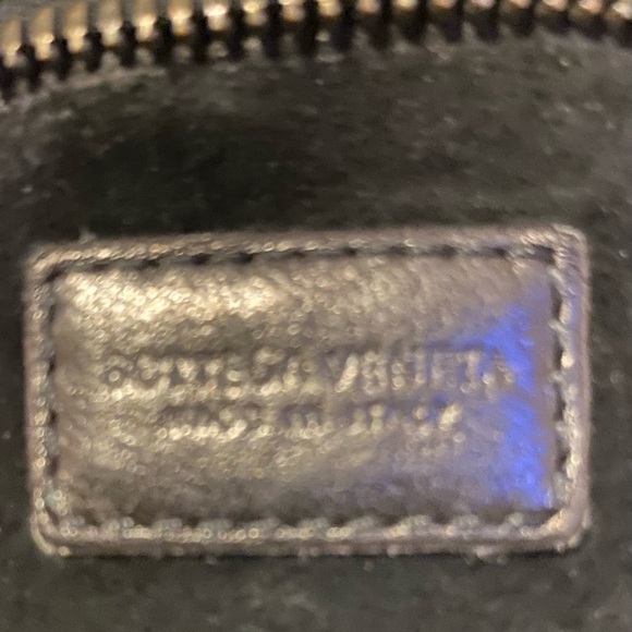 BOTTEGA VENETA Vintage Black Suede And W/ Leather Straps In Excellent Condition - Picture 3 of 11